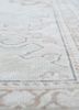 vintage beige and brown wool hand knotted Rug - CloseUp vintage beige and brown wool hand knotted Rug - CloseUp