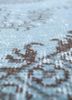 lacuna blue wool hand knotted Rug - CloseUp