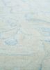 vintage blue wool hand knotted Rug - CloseUp