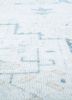 aalam blue wool hand knotted Rug - CloseUp aalam blue wool hand knotted Rug - CloseUp