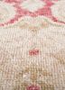 vintage red and orange wool hand knotted Rug - CloseUp vintage red and orange wool hand knotted Rug - CloseUp