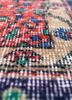 vintage red and orange wool hand knotted Rug - CloseUp vintage red and orange wool hand knotted Rug - CloseUp