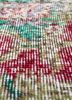 vintage red and orange wool hand knotted Rug - CloseUp vintage red and orange wool hand knotted Rug - CloseUp