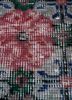 vintage grey and black wool hand knotted Rug - CloseUp