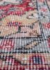 vintage red and orange wool hand knotted Rug - CloseUp vintage red and orange wool hand knotted Rug - CloseUp