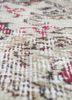 vintage red and orange wool hand knotted Rug - CloseUp vintage red and orange wool hand knotted Rug - CloseUp
