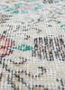 vintage ivory wool hand knotted Rug - CloseUp vintage ivory wool hand knotted Rug - CloseUp