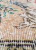 vintage red and orange wool hand knotted Rug - CloseUp vintage red and orange wool hand knotted Rug - CloseUp