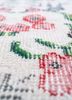 vintage red and orange wool hand knotted Rug - CloseUp vintage red and orange wool hand knotted Rug - CloseUp