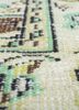 vintage green wool hand knotted Rug - CloseUp vintage green wool hand knotted Rug - CloseUp