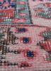 vintage red and orange wool hand knotted Rug - CloseUp vintage red and orange wool hand knotted Rug - CloseUp
