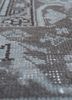 vintage grey and black wool hand knotted Rug - CloseUp vintage grey and black wool hand knotted Rug - CloseUp