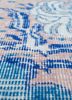 vintage blue wool hand knotted Rug - CloseUp vintage blue wool hand knotted Rug - CloseUp