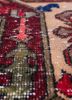 vintage beige and brown wool hand knotted Rug - CloseUp vintage beige and brown wool hand knotted Rug - CloseUp