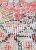 vintage red and orange wool hand knotted Rug - CloseUp vintage red and orange wool hand knotted Rug - CloseUp