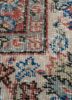 vintage red and orange wool hand knotted Rug - CloseUp vintage red and orange wool hand knotted Rug - CloseUp