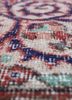 vintage red and orange wool hand knotted Rug - CloseUp vintage red and orange wool hand knotted Rug - CloseUp