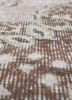 vintage beige and brown wool hand knotted Rug - CloseUp vintage beige and brown wool hand knotted Rug - CloseUp