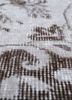 vintage grey and black wool hand knotted Rug - CloseUp vintage grey and black wool hand knotted Rug - CloseUp
