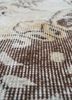 vintage beige and brown wool hand knotted Rug - CloseUp