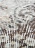 vintage beige and brown wool hand knotted Rug - CloseUp vintage beige and brown wool hand knotted Rug - CloseUp
