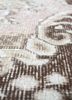 vintage beige and brown wool hand knotted Rug - CloseUp vintage beige and brown wool hand knotted Rug - CloseUp