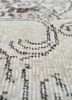 vintage beige and brown wool hand knotted Rug - CloseUp vintage beige and brown wool hand knotted Rug - CloseUp