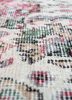 vintage pink and purple wool hand knotted Rug - CloseUp