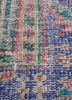 vintage pink and purple wool hand knotted Rug - CloseUp vintage pink and purple wool hand knotted Rug - CloseUp