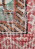 vintage blue wool hand knotted Rug - CloseUp vintage blue wool hand knotted Rug - CloseUp