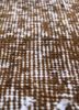 lacuna beige and brown wool hand knotted Rug - CloseUp