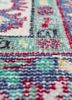 vintage red and orange wool hand knotted Rug - CloseUp vintage red and orange wool hand knotted Rug - CloseUp