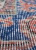 vintage red and orange wool hand knotted Rug - CloseUp vintage red and orange wool hand knotted Rug - CloseUp