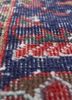 vintage red and orange wool hand knotted Rug - CloseUp vintage red and orange wool hand knotted Rug - CloseUp