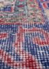 vintage red and orange wool hand knotted Rug - CloseUp vintage red and orange wool hand knotted Rug - CloseUp