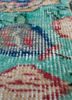 vintage blue wool hand knotted Rug - CloseUp vintage blue wool hand knotted Rug - CloseUp