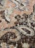 vintage beige and brown wool hand knotted Rug - CloseUp