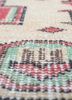 vintage red and orange wool hand knotted Rug - CloseUp vintage red and orange wool hand knotted Rug - CloseUp