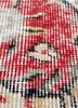 vintage red and orange wool hand knotted Rug - CloseUp vintage red and orange wool hand knotted Rug - CloseUp