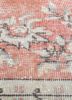 vintage red and orange wool hand knotted Rug - CloseUp vintage red and orange wool hand knotted Rug - CloseUp