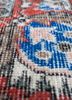 vintage blue wool hand knotted Rug - CloseUp vintage blue wool hand knotted Rug - CloseUp