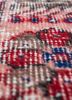 vintage red and orange wool hand knotted Rug - CloseUp vintage red and orange wool hand knotted Rug - CloseUp