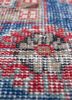 vintage red and orange wool hand knotted Rug - CloseUp vintage red and orange wool hand knotted Rug - CloseUp