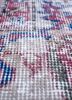 vintage pink and purple wool hand knotted Rug - CloseUp vintage pink and purple wool hand knotted Rug - CloseUp