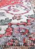 vintage red and orange wool hand knotted Rug - CloseUp vintage red and orange wool hand knotted Rug - CloseUp