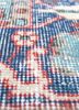 vintage red and orange wool hand knotted Rug - CloseUp vintage red and orange wool hand knotted Rug - CloseUp