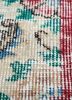 vintage red and orange wool hand knotted Rug - CloseUp vintage red and orange wool hand knotted Rug - CloseUp