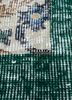 vintage green wool hand knotted Rug - CloseUp vintage green wool hand knotted Rug - CloseUp