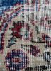 vintage blue wool hand knotted Rug - CloseUp vintage blue wool hand knotted Rug - CloseUp