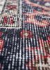 vintage red and orange wool hand knotted Rug - CloseUp vintage red and orange wool hand knotted Rug - CloseUp